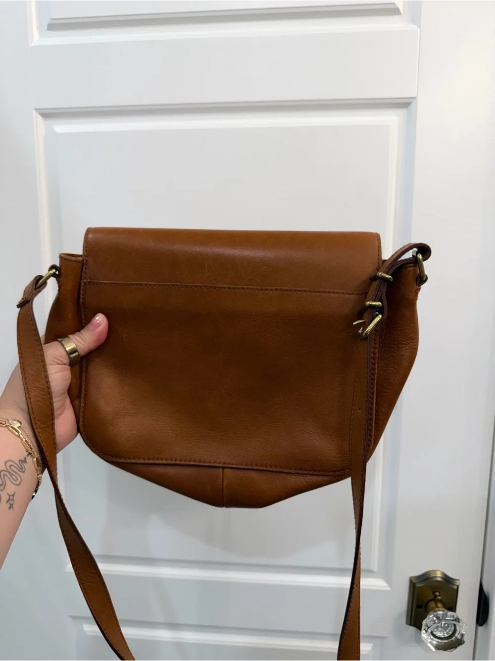 Madewell Brown Leather Crossbody Bag